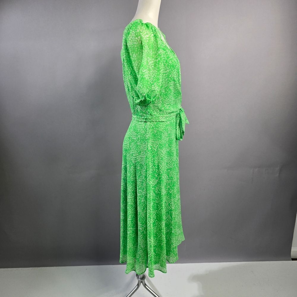 DKNY Vibrant Green Midi Dress R14 - Picture 3 of 5